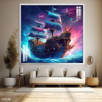 Tranh thuyền buồm và cảnh biển