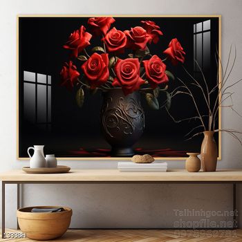 Mẫu tranh bình hoa treo tường đẹp nhất