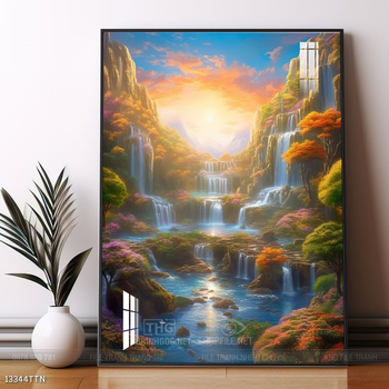 Tranh phong thủy sơn thủy hữu tình