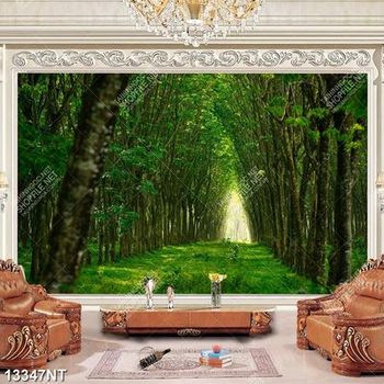 Tranh rừng cây xanh 13347NT