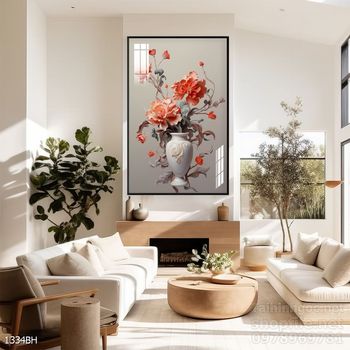 Tranh bình hoa đẹp decor trang trí tường