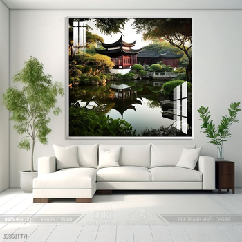 Tranh phong thủy treo trang trí phòng khách