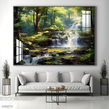 Tranh phong thủy sơn thủy đẹp