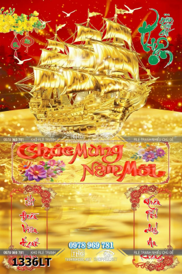 File psd lịch tết thuận buồm xuôi gió kim tiền tài lộc phong thủy 1336LT