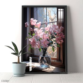 Tranh bình hoa trang trí phòng khách, phòng ăn đẹp