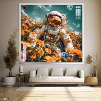 Tranh treo tường phi hành gia vũ trụ