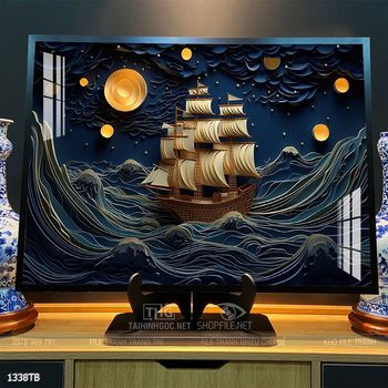 Tranh thuận buồm xuôi gió treo tường