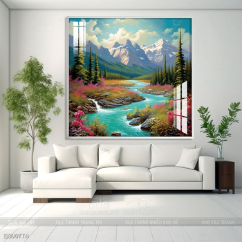 Tranh phong thủy treo trang trí phòng khách