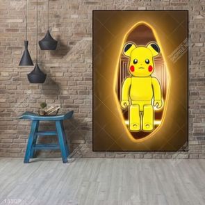 Tranh treo tường gấu bearbrick đẹp độc đáo