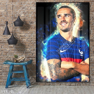 Tranh bóng đá cầu thủ Griezmann đội tuyển Pháp Tranh bóng đá cầu thủ Griezmann đội tuyển Pháp