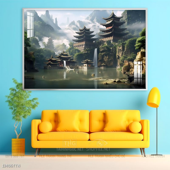 Tranh phong thủy sơn thủy đẹp