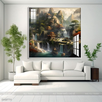 Tranh phong thủy treo trang trí phòng khách