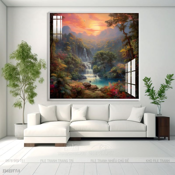 Tranh treo phòng khách theo phong thủy