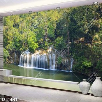 Tranh thác nước trong khu rừng xanh 13414NT