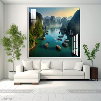 Tranh phong thủy treo trang trí phòng khách