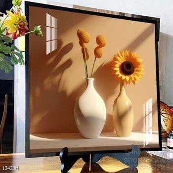 Mẫu tranh bình hoa mới nhất trang trí phòng khách, phòng ăn