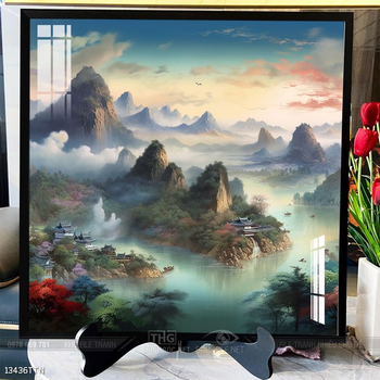 Tranh phong thủy sơn thủy đẹp