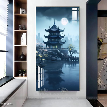 Tranh phong thủy sơn thủy hữu tình