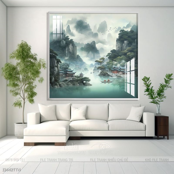 Tranh phong thủy treo trang trí phòng khách