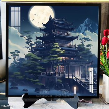 Tranh phong thủy phong cảnh thác nước thiên nhiên