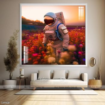 Tranh phi hành gia đẹp