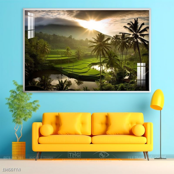 Tranh treo phòng khách theo phong thủy