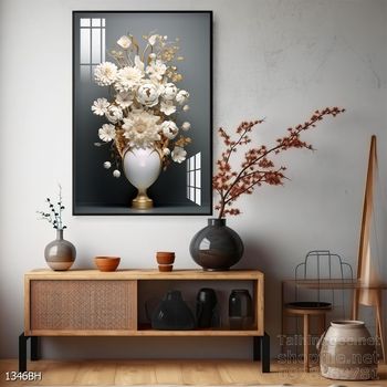 Mẫu tranh bình hoa đẹp hiện đại trang trí tường nhà