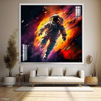 Tranh nghệ thuật phi hành gia treo tường