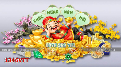 File psd ông thần tài chúc mừng năm mới 1346VTT
