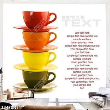 Tranh những chiếc tách xếp chồng