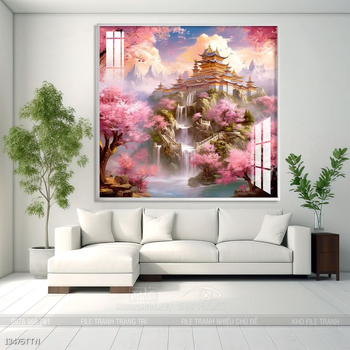 Tranh phong thủy sơn thủy đẹp