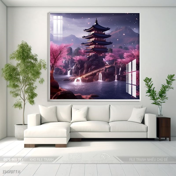 Tranh phong thủy sơn thủy hữu tình