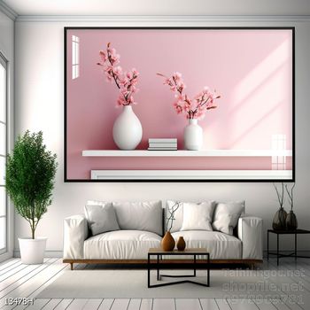 Tranh bình hoa nghệ thuật sang trọng