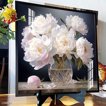 Mẫu tranh bình hoa trang trí tường đẹp tinh tế