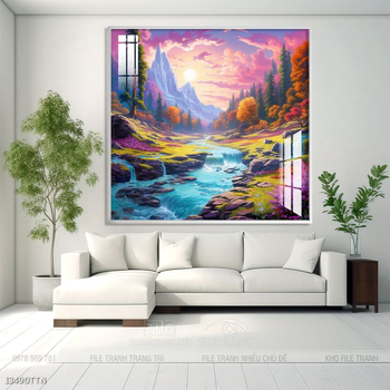 Tranh phong thủy treo trang trí phòng khách