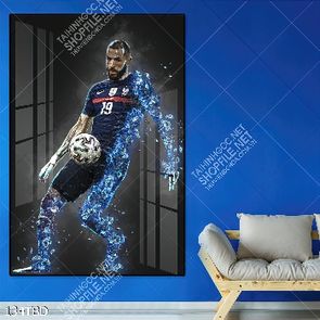 Tranh bóng đá nghệ thuật Benzema