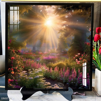 Tranh phong thủy phong cảnh thác nước thiên nhiên