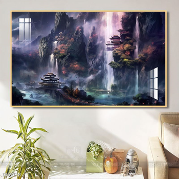 Tranh phong thủy sơn thủy đẹp