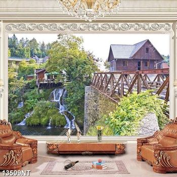 Tranh thác nước thiên nhiên đẹp 13509NT