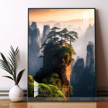 Tranh phong thủy sơn thủy đẹp