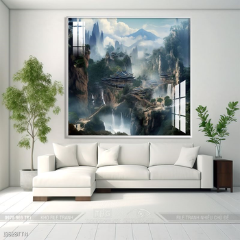 Tranh phong thủy sơn thủy đẹp