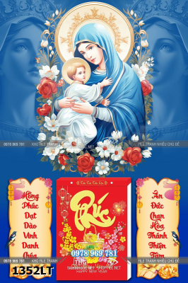 File lịch tết công giáo đức mẹ maria tôn kính chúa giêsu thánh giá 1352LT