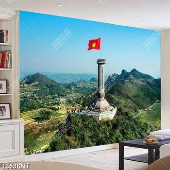 Tranh psd lá cờ Việt Nam tung bay