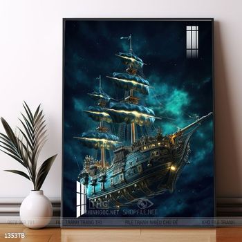 Tranh thuyền buồm và cảnh biển