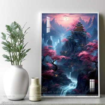 Tranh phong thủy sơn thủy hữu tình