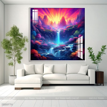 Tranh phong thủy sơn thủy đẹp