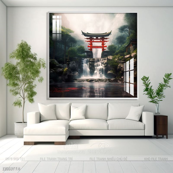 Tranh phong thủy sơn thủy hữu tình