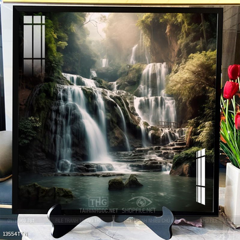 Tranh phong thủy nước non tuyệt đẹp