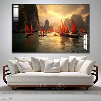 Tranh treo phòng khách theo phong thủy