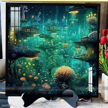 Tranh cá heo dưới lòng đại dương tuyệt đẹp